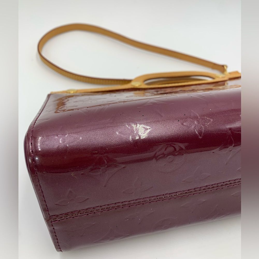 Auth Louis Vuitton Amarante LV Monogram Vernis Leather Roxbury Drive 2way Tote - Picture 10 of 16